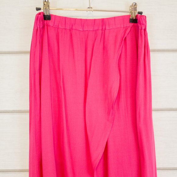 Chelsea Sky Tulip Pull On Maxi Skirt Large Pink - Picture 5 of 7